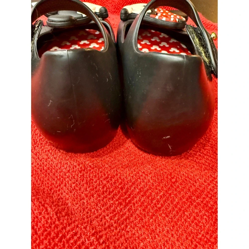 Mini Melissa Mickey Minnie Mary Jane Kids Size 7 Black Disney Jelly Shoes Play